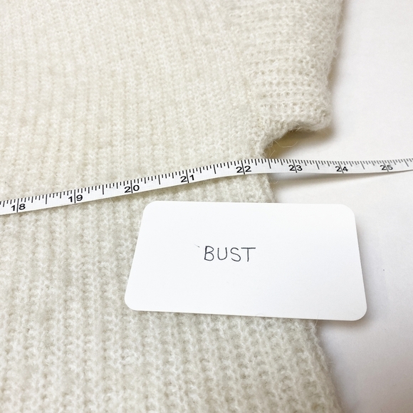 Vero Moda cowl neck pullover‎ sweater new NWT XS birch ivory oversized boxy - Picture 7 of 12